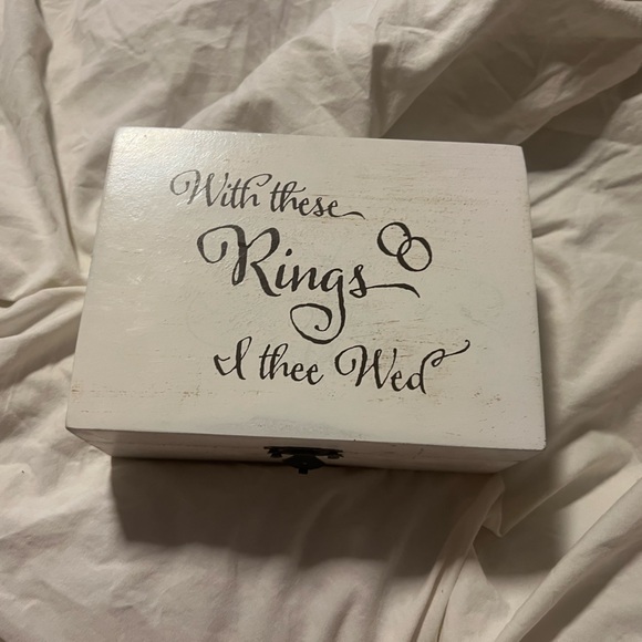 Other - Ring bearer box rustic white
